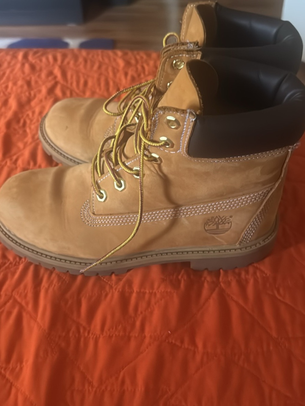 Timberland Wheat Nubuck 6" Premium Work Boots kids